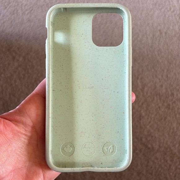 PELA CASE: Sage Green Oasis iPhone 11 Pro Case, compostable and sustainable - Picture 2 of 5